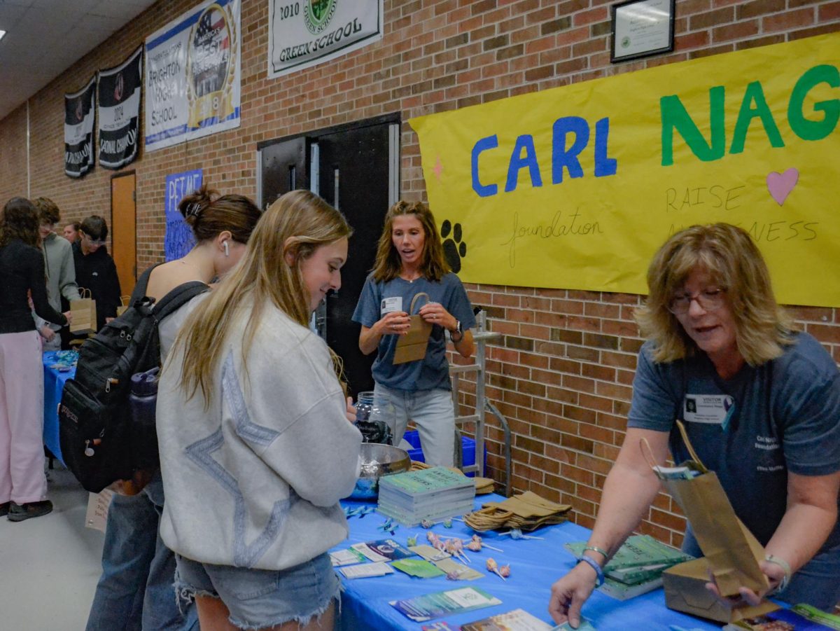 Representatives from the Carl Nagy Foundation disseminate information on mental health and suicide prevention on Sept. 30, 2025.