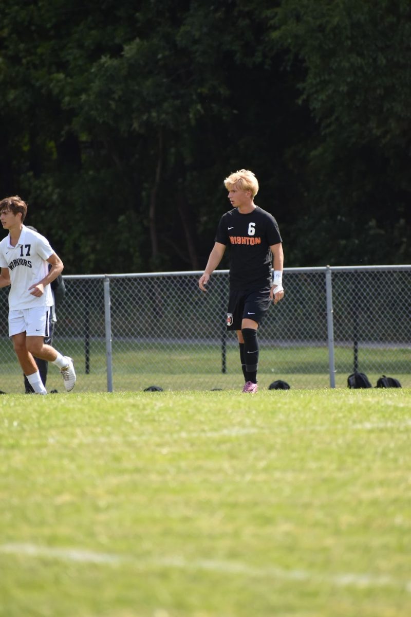 Pictured above, junior Benny Booth was one of several varsity boys soccer players to earn the "Man of the Match" distinction this season, an honor bestowed upon the players with the best performances.